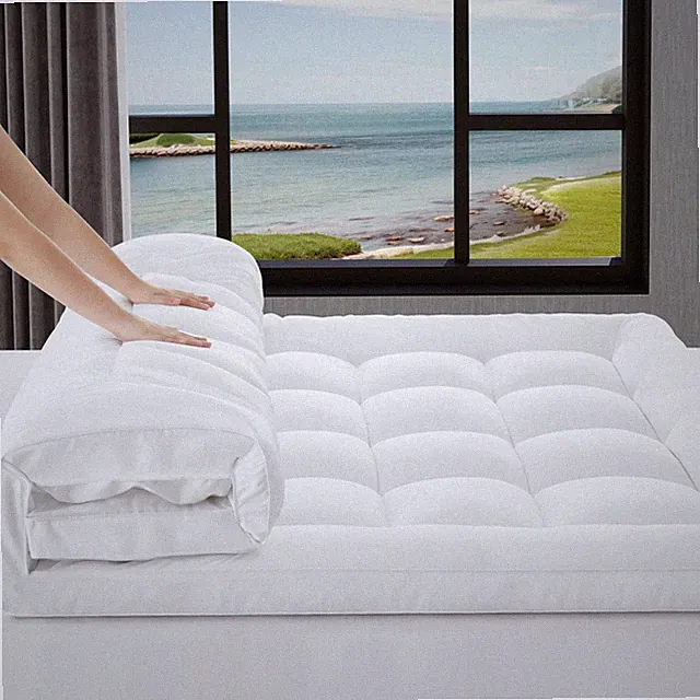 3 Inch Mattress Topper TWI Size Breathable Filled Soft Fluffy Supportive for...