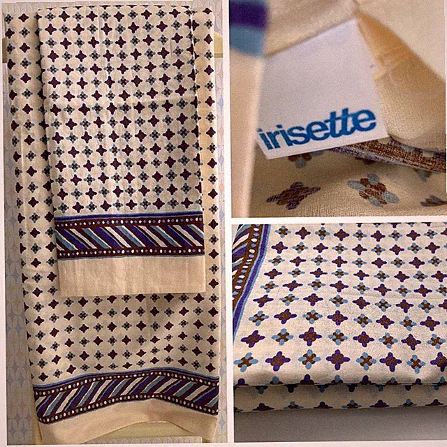Brand New IRISETTE Vintage Pure Cotton Bedding Set - Duvet Cover and Pillowcase