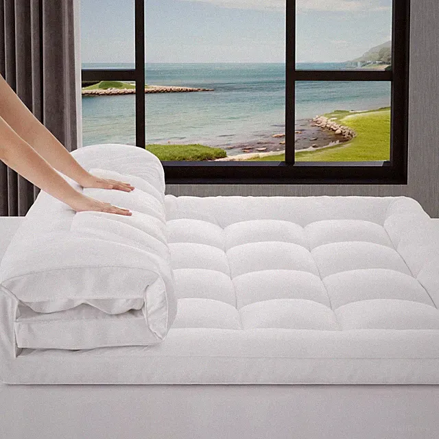 Mattress Topper Queen 2-3In Cooling - Fits Mattresses Up to 21" Deep - Relieve
