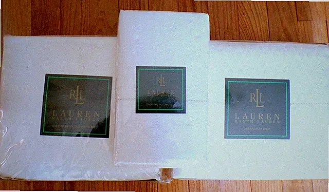NEW Ralph Lauren KING SHEET SET Flat & Fitted Sheets, 2 Pillow Cases