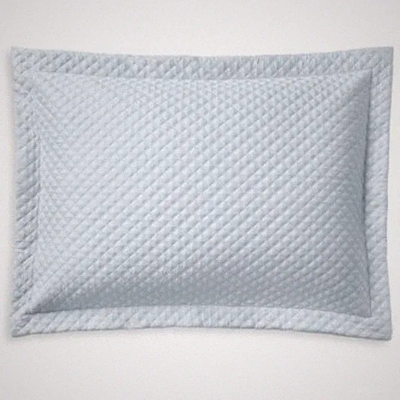 Ralph Lauren Sateen Argyle Sham, King. Color: True Blue Hyacinth