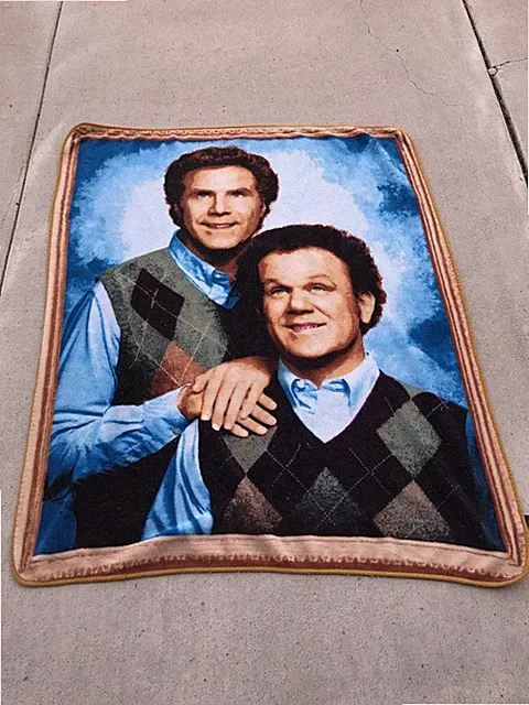 Step Brothers Movie Blanket Plush Throw Argyle Portrait Photo - Fast Shipping!