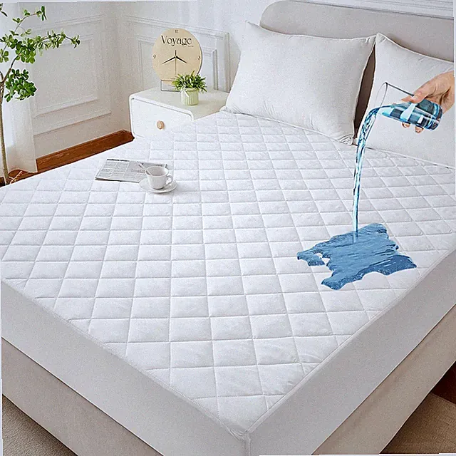 Twin Waterproof Mattress Protector - 100GSM Quilted Diamond Pad - 8-20" Deep...