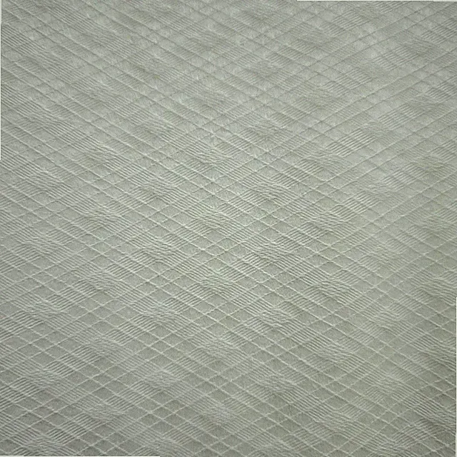 Vtg RALPH LAUREN QN Flat Sheet WILTSHIRE ARGYLE DIAMOND OFF WHITE Embroider Logo